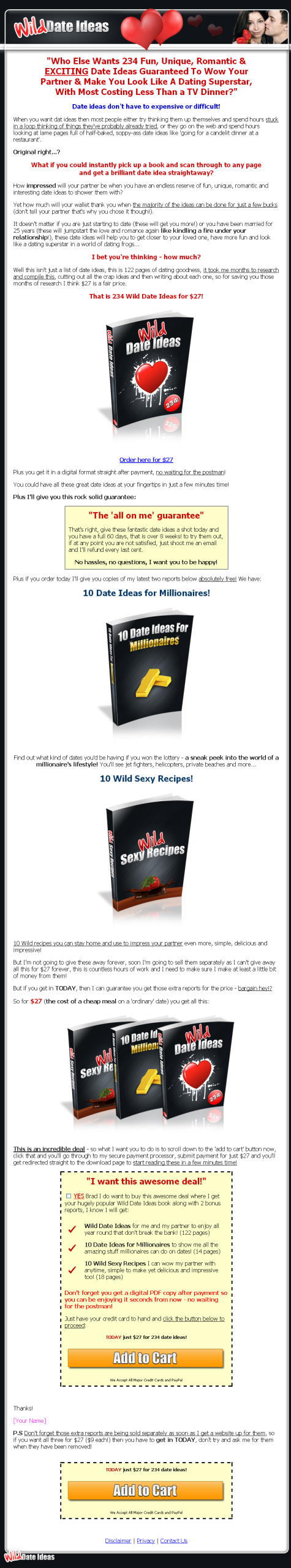 Wild Date Ideas MRR Package - Image 2