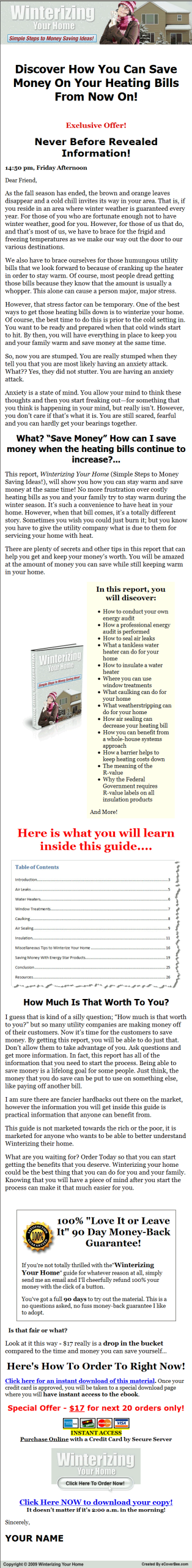 Winterizing Your Home PLR Ebook - Image 2