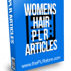 Womens Hair PLR Articles with Private Label Rights