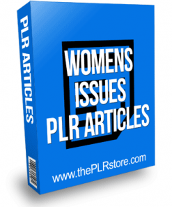 Womens Issues Articles PLR
