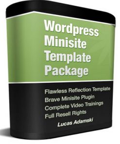 wordpress plr minisite template
