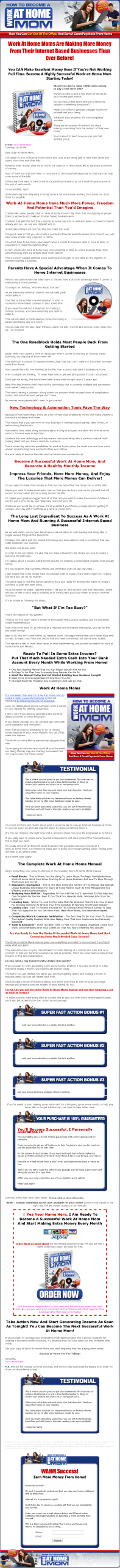 Work at Home Moms PLR Ebook Package with Audio - WAHM - Image 2