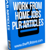 work from home jobs plr articles