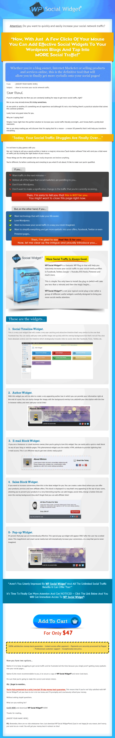 Wordpress PLR Social Widget Plugin with Private Label Rights - Image 2