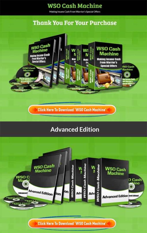 WSO Cash Machine Video MRR Series with Upsell | The PLR Store