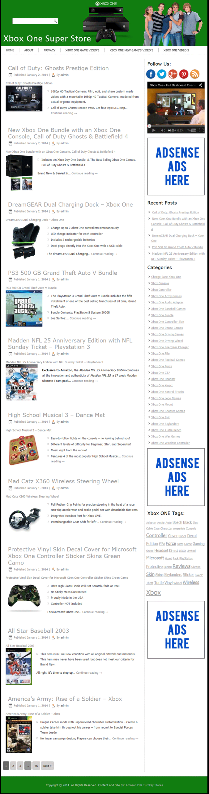 Xbox One PLR Amazon Store Turnkey Website - Image 2