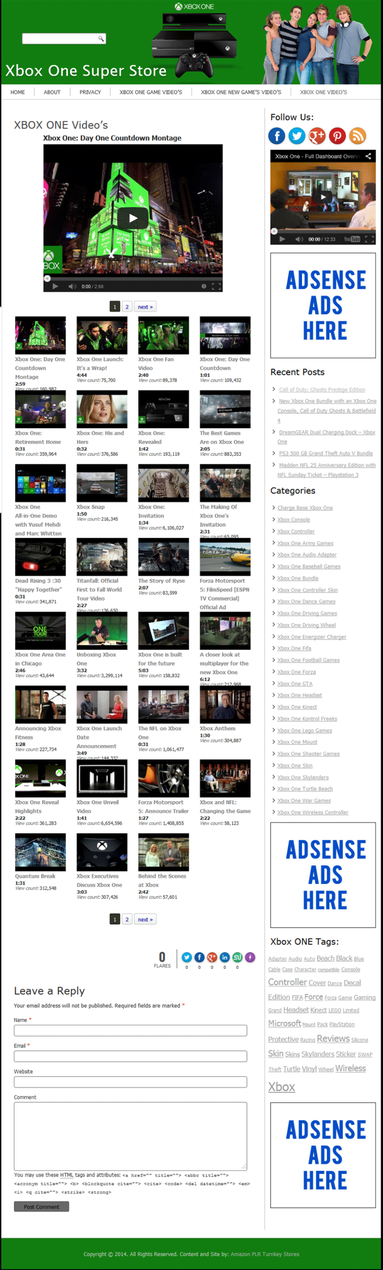 Xbox One PLR Amazon Store Turnkey Website - Image 4