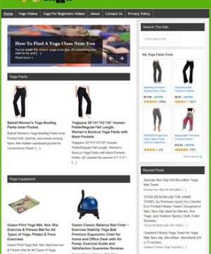 Yoga Fitness PLR Website and Amazon Store