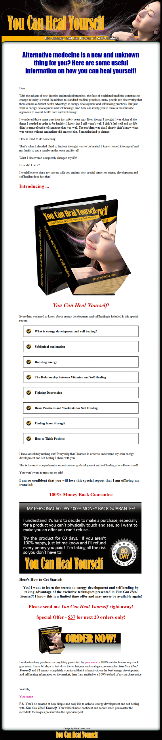 You Can Heal Yourself PLR Ebook - Image 2