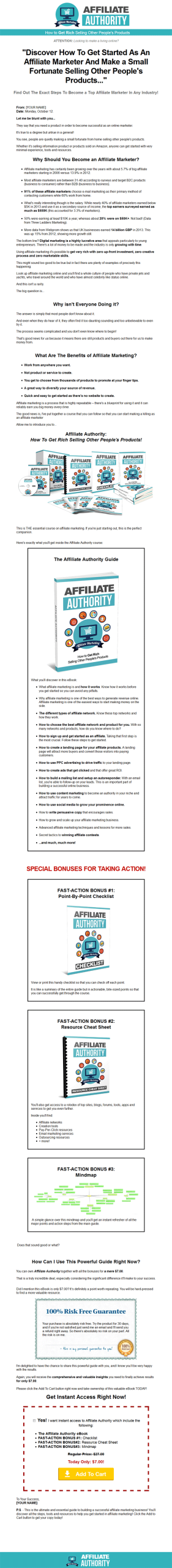 Affiliate Marketing Authority Ebook and Videos MRR - Image 2