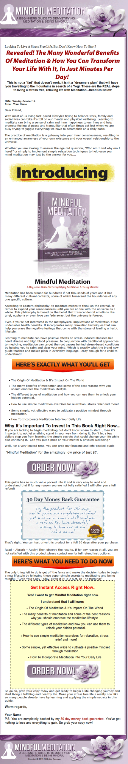 Mindful Meditation MRR Ebook Package - Image 2