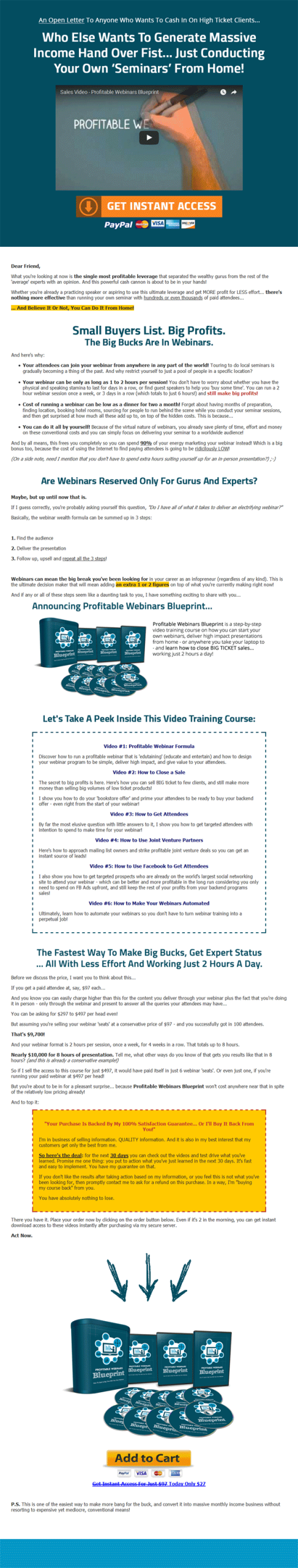 Profitable Webinars Blueprint Video MRR Package - Image 2