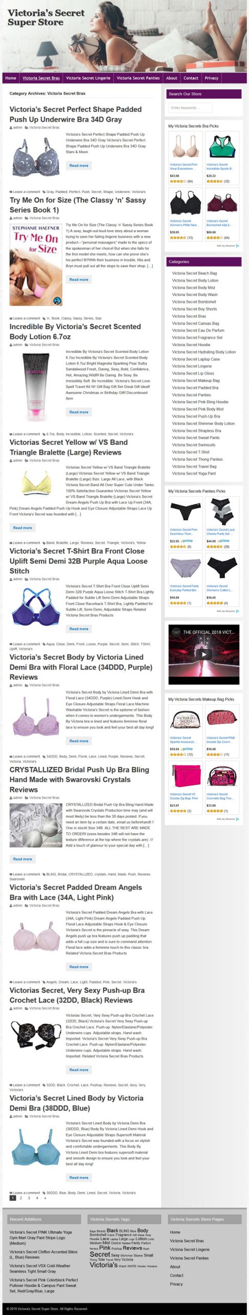 Victorias Secret PLR Website Amazon Store - Image 3