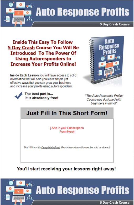 Autoresponder Profits PLR Autoresponder Message Package | The PLR Store