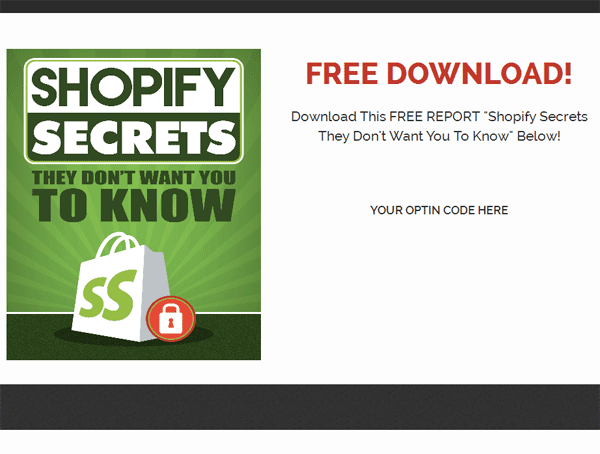 shopify secrets ebook