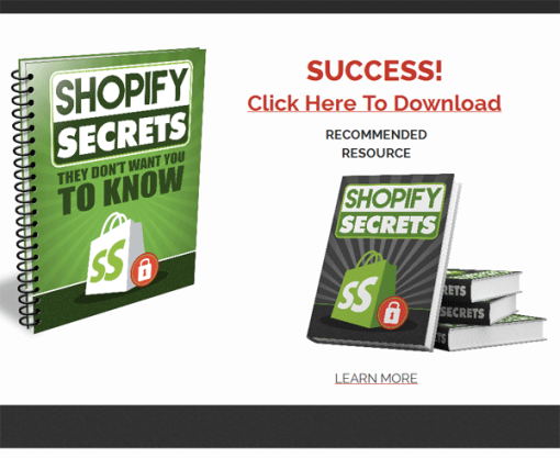 Shopify Secrets Ebook Deluxe MRR Package | The PLR Store