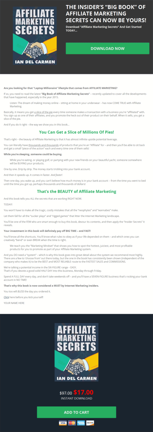 Affiliate Marketing Secrets Ebook MRR Package | The PLR Store