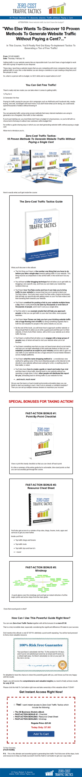 Zero Cost Website Traffic Generation Tactics Package MRR - Image 2