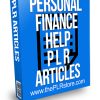 Personal Finance Help PLR Articles