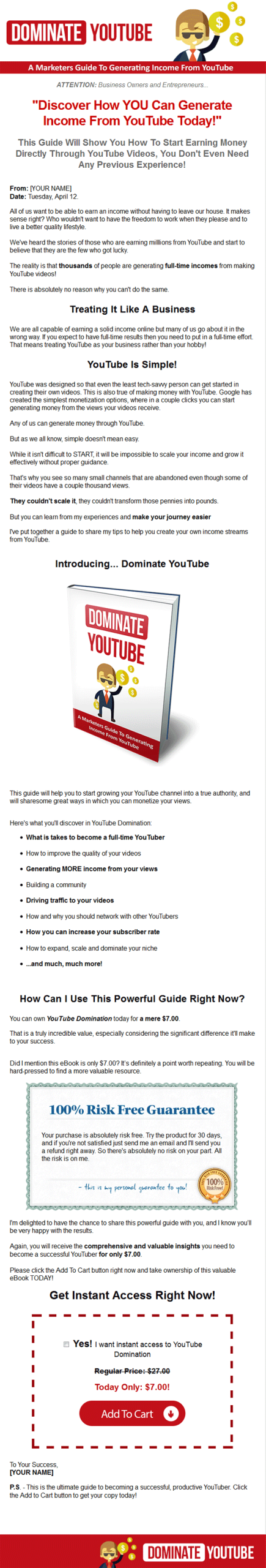 dominate youtube ebook