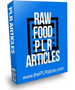 Raw Food PLR Articles