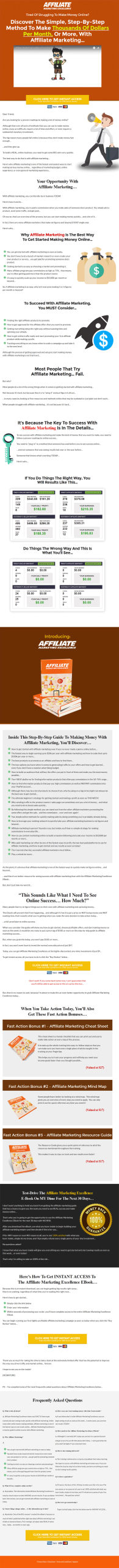 affiliate marketing excellence ebook and videos