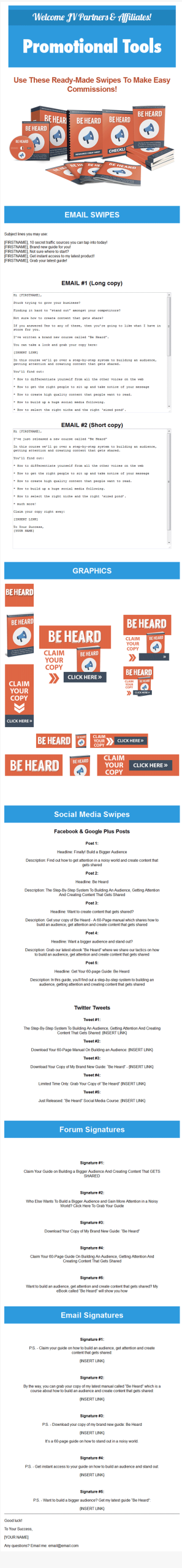 Be Heard Ebook and Videos Package with Master Resale Rights - Image 7