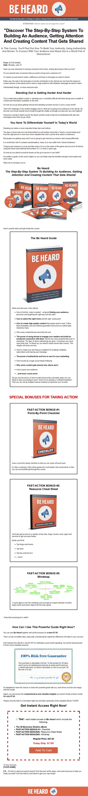 be heard ebook and videos