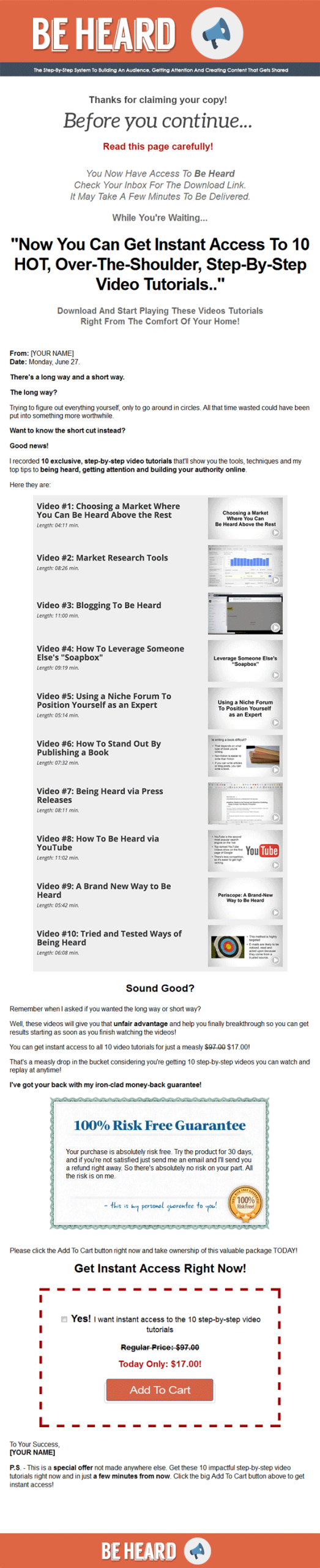 be heard ebook and videos