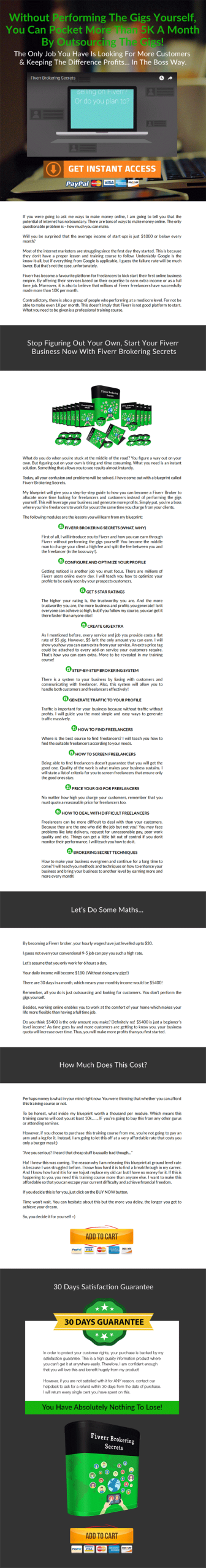 fiverr brokering secrets video series