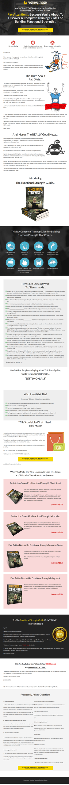 functional strength training ebook and videos