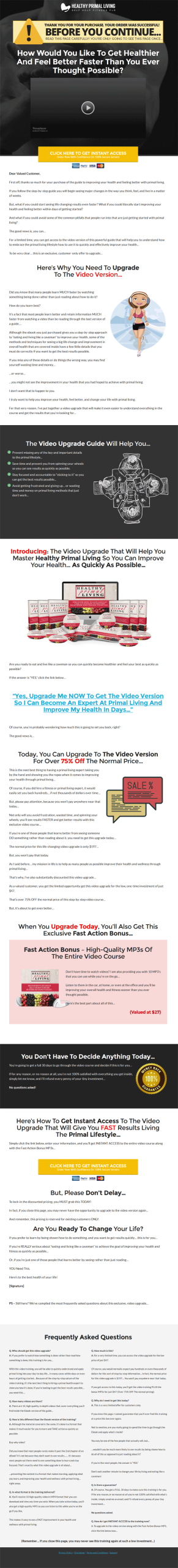 healthy primal living ebook and videos
