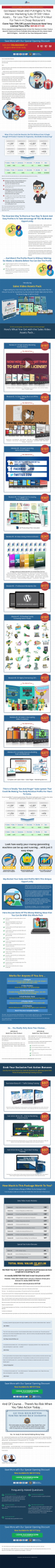 sales video assets plr graphics