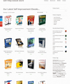 self help digital products store plr website