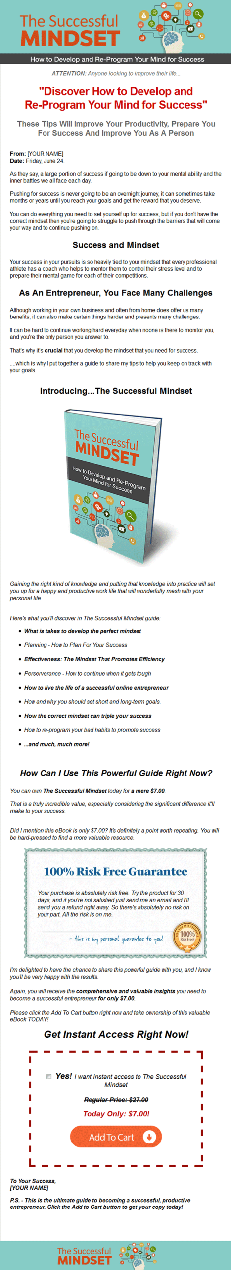 successful mindset ebook