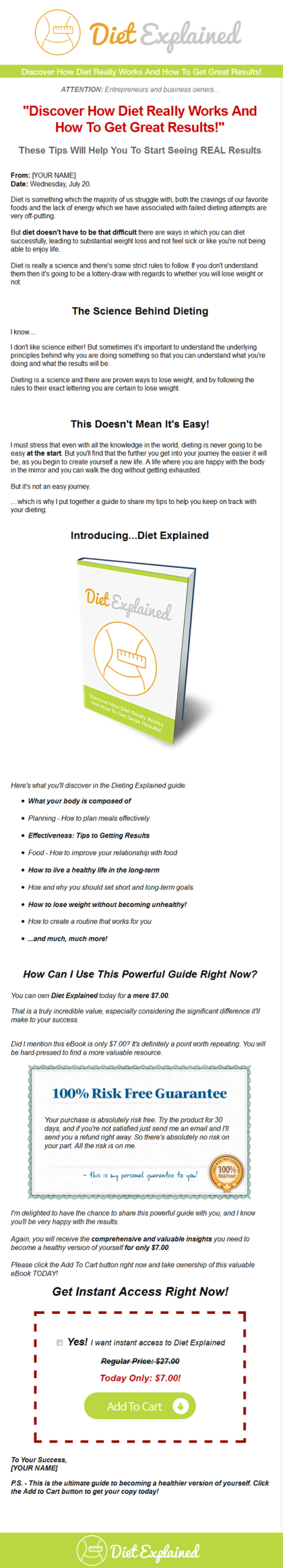 Diet Explained Ebook With Master Resale Rights - Image 2