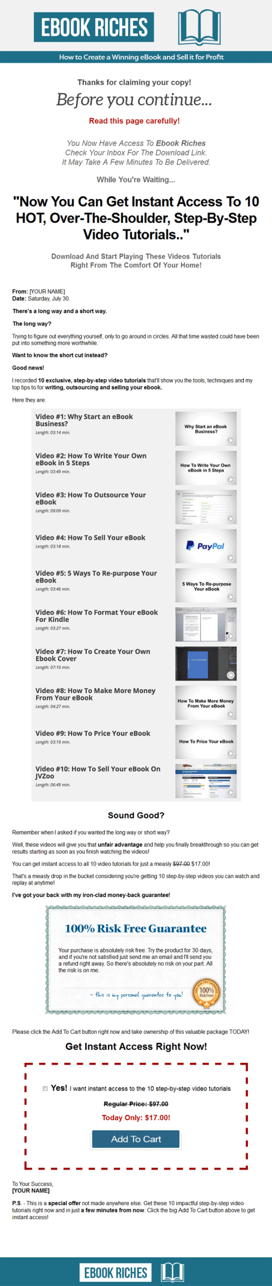 ebook riches ebook and videos