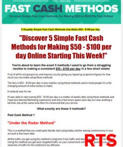 fast cash methods ready to sell plr