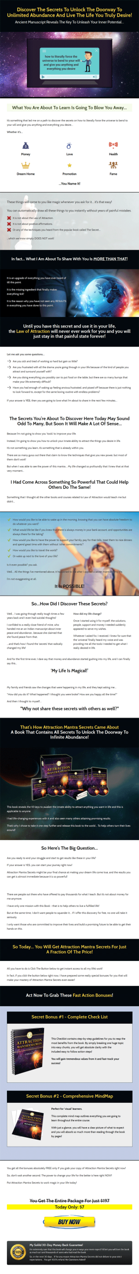 attraction mantra secrets ebook