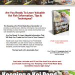 keeping a koi pond plr email messages