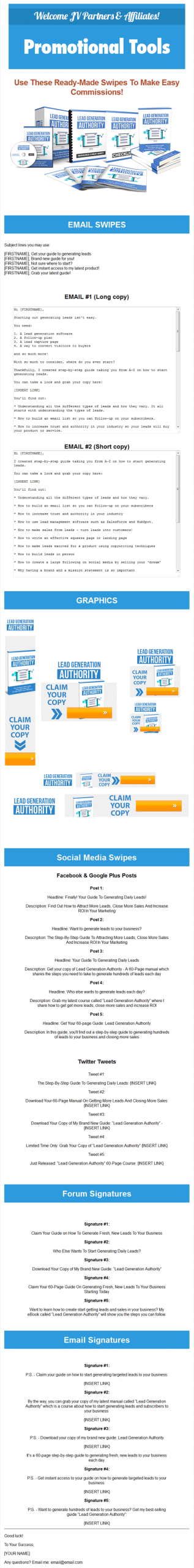 lead generation ebook and videos
