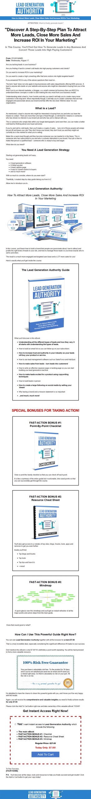 lead generation ebook and videos