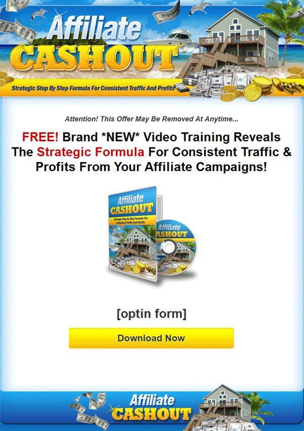 affiliate cashout ebook and videos