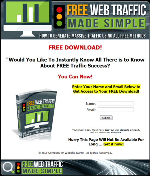 Free Web Traffic Ebook with Master Resale Rights | The PLR Store