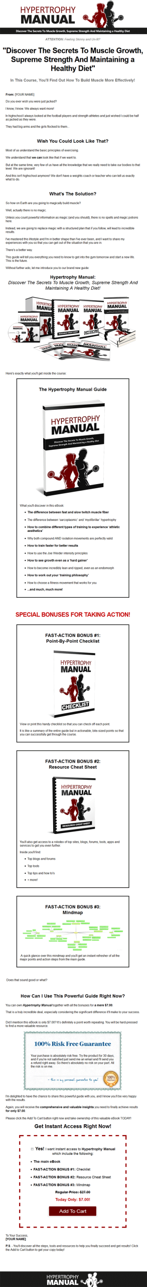 hypertrophy ebook and videos