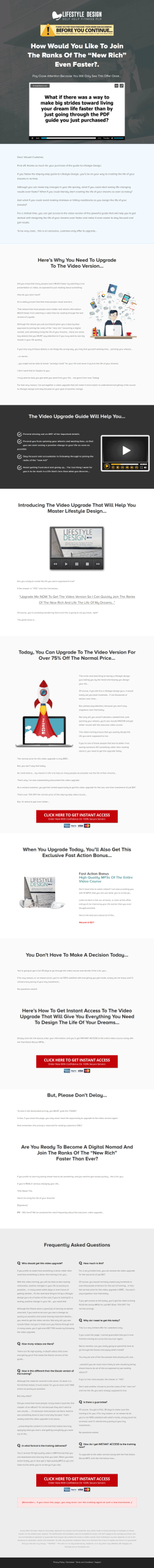 lifestyle design ebook and videos