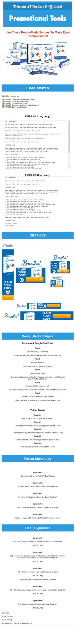 stress management ebook and videos