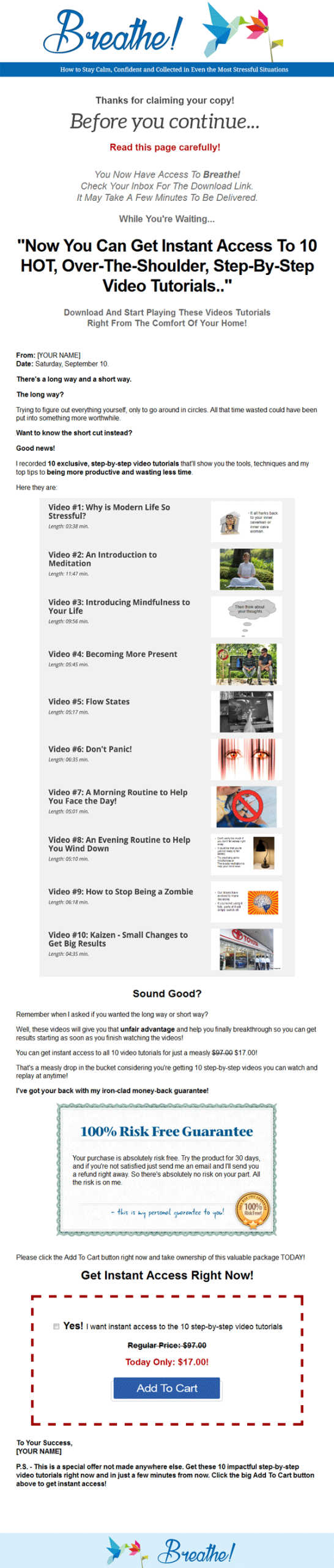 stress management ebook and videos