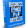 Business Ethics PLR Articles