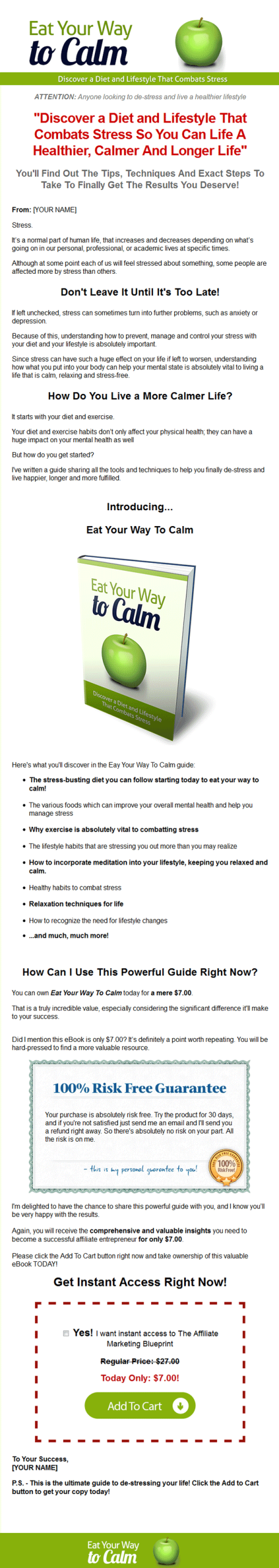 eat your way to calm ebook